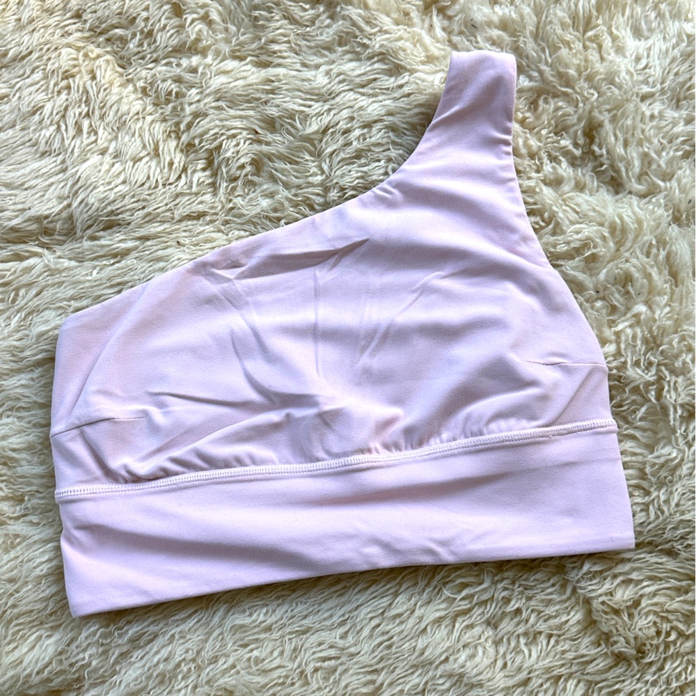 Lululemon Align one shoulder sports bra pink size 6